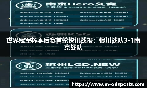 世界冠军杯季后赛首轮快讯战报：银川战队3-1南京战队